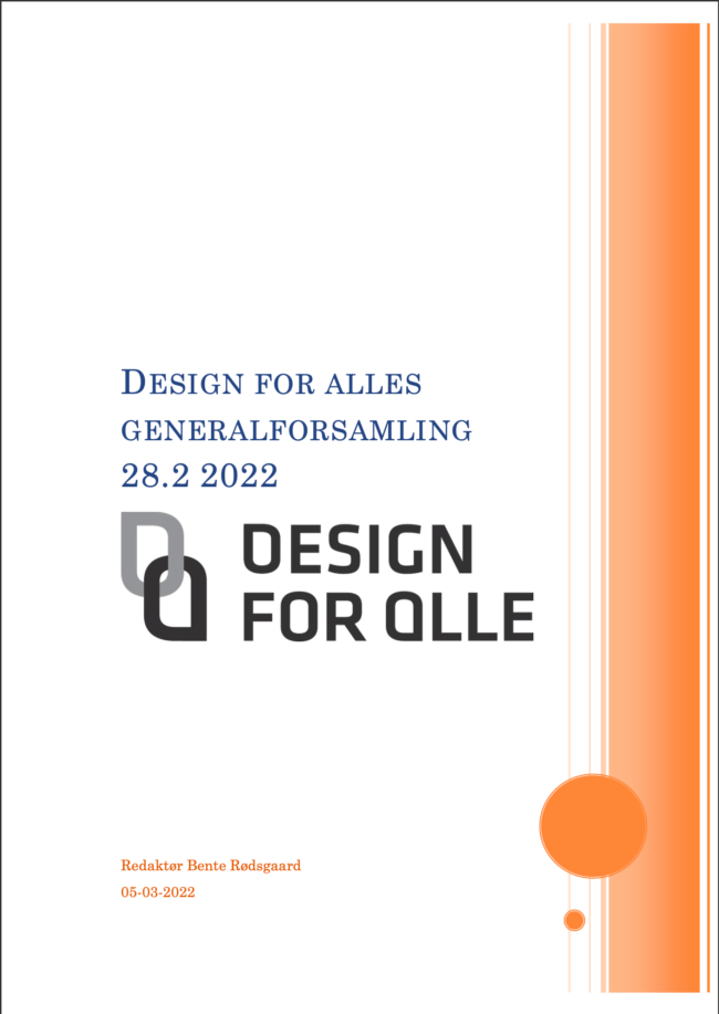 Design for alles Generalforsamling